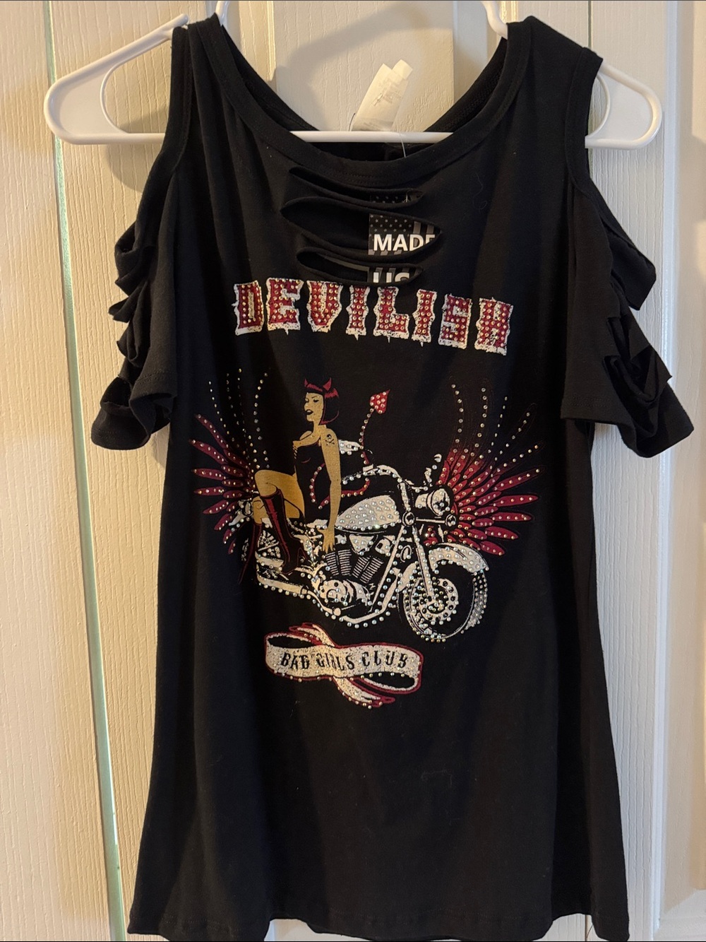 liberty Black Graphic Tank with Red and Gold Accents